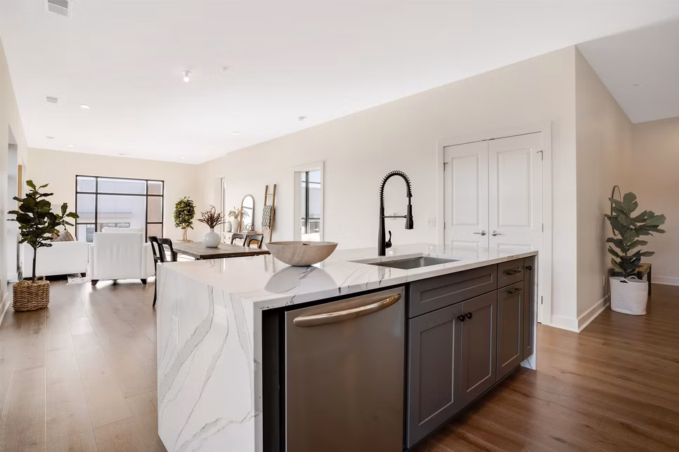 Unit image of a kitchen at The Warren.