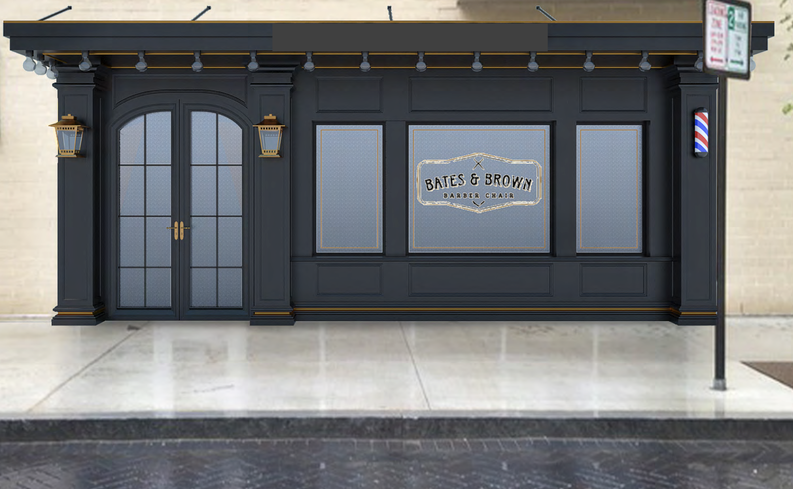 Bates Brown storefront rendering