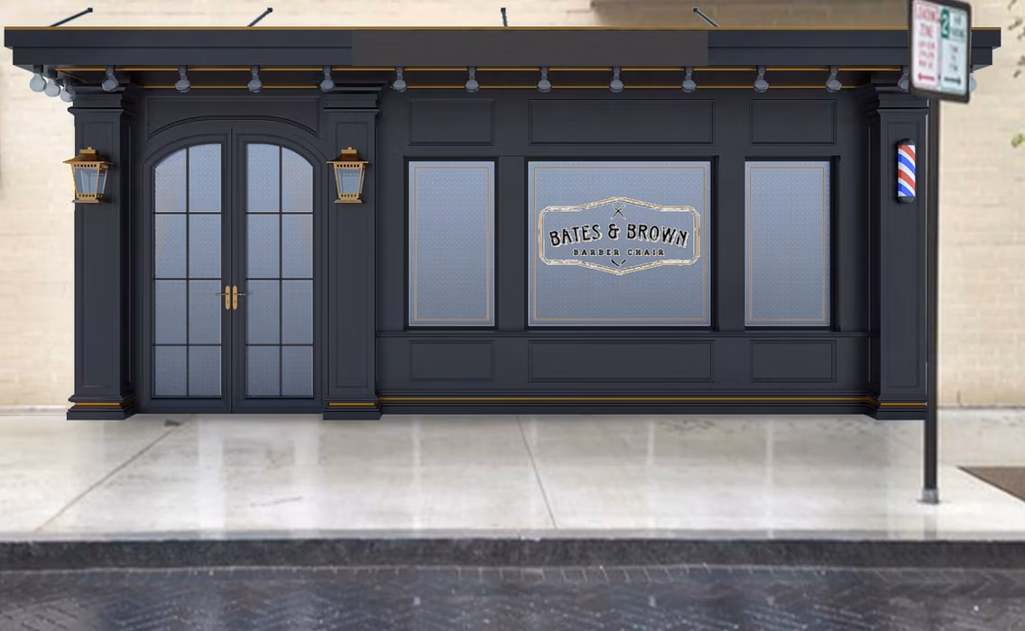 Bates Brown storefront rendering